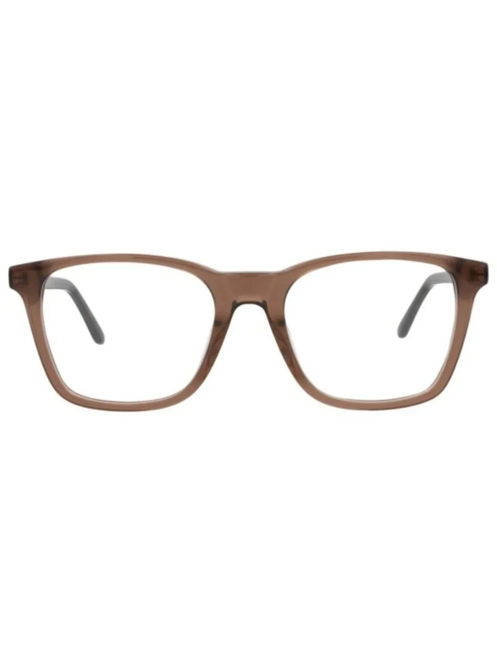 New Alexander McQueen Mens Square/Rectangle Brown Silver Transparent Fashion Des